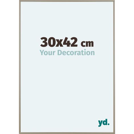 yd. - Cadre photo 30x42 - Champagne - Aluminium - Kent