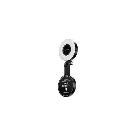 Lampe magnétique d'appoint pour téléphones portables, lampe de beauté portable pour le streaming en direct, lampe de poche pour selfies d'extérieur, blanche (1/5)