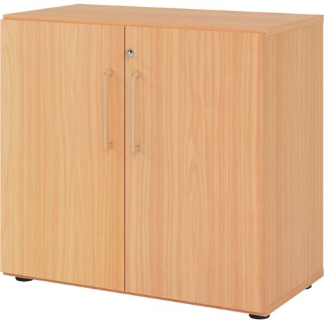 bümö smart Aktenschrank - 2 Ordnerhöhen Buche (1/5)