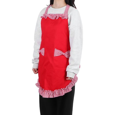 Tablier de cuisine avec nœud papillon, imperméable et anti-taches, multifonctionnel pour la cuisine (1/5)