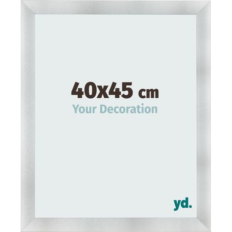 yd. - Cadre photo 40x45 - Aluminium Brosse - MDF - Pisa (1/5)