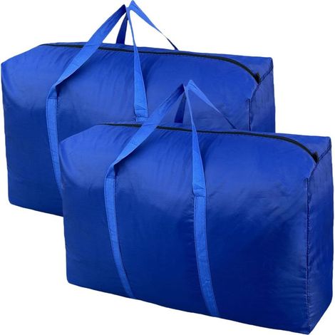 Sacs de gamme extra large 100 L, grands de déménagement avec fermeures éclair robustesse et transport poignant, sacs de déménagement, stockage, voyage et camping, sacs de rangement pour gagner de la p (1/5)