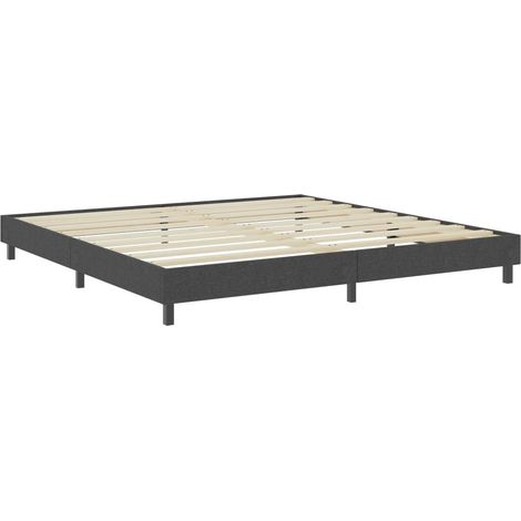 Cadre de lit Gris Tissu 200 x 200 cm (1/5)