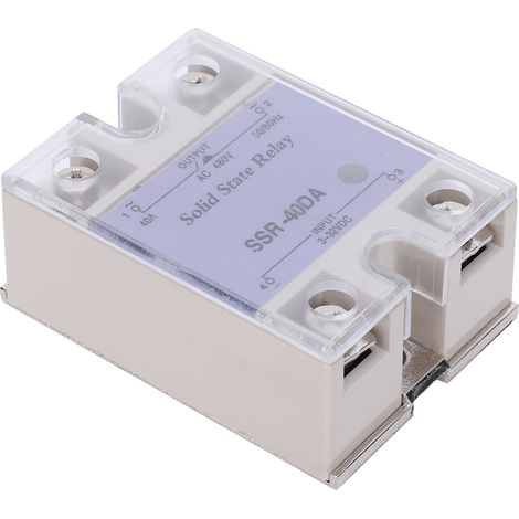 Module de relais à semi-conducteurs, contrôleur de relais haute tension pour chauffages SSR CC/CA 480V (40DA). (1/5)
