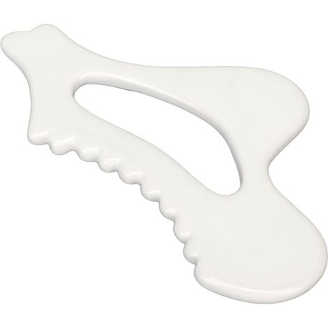 Plaque Gua Sha - Céramique - Pour Massage Lymphatique Et Relaxation Musculaire - Visage Épaules Cou Jambes - 1 Pièce (1/5)