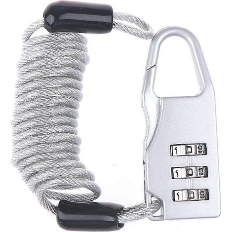 Antivol pour vélo/scooter (1 pièce) - Clé à code - Combinaison métallique légère et sécurisée (1/5)