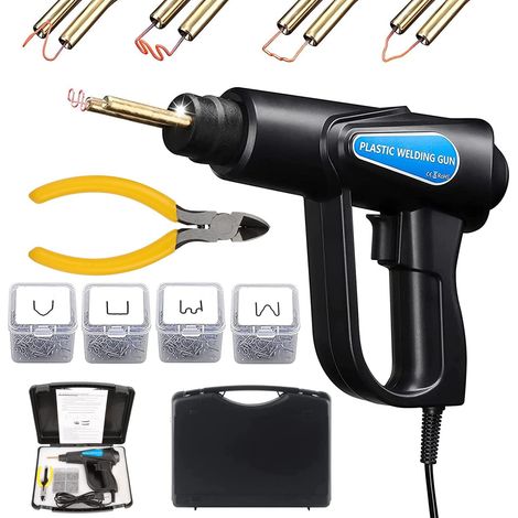Kunststoffmaschine Geevorks 70W 220V Kunststoff-Reparaturpistolen-Set mit 200-teiligem Heißhefter Auto-Stoßstangen-Reparaturset für Auto-Stoßstangen-Reparatur (1/5)