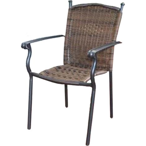 DL sillon aluminio toledo marron , Sillón aluminio Toledo marrónFabricado en fibra imitación mimbre y aluminio de alta calidadApilableResitente a exterioresFácil li