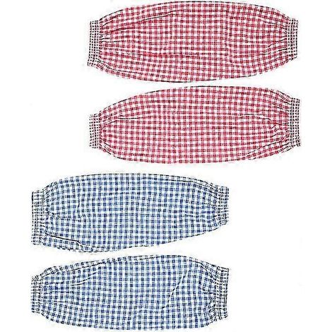 2 paires de manchons à carreaux anti-taches pour hommes, manchons de peinture, manchons de cuisine, surmanches de nettoyage, protection des bras - Yvan (1/5)