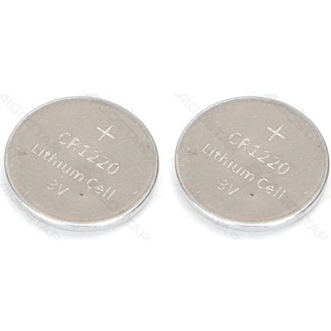 Pila de boton cr1220 3v 2 uds aigostar