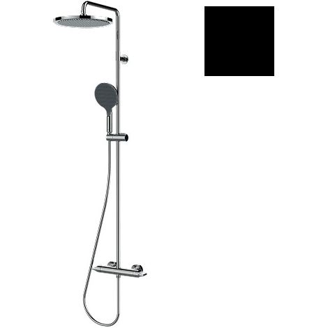 Mitigeur kit colonne de douche murale thermostatic noir mat Apice - Bossini L10505073 (1/2)