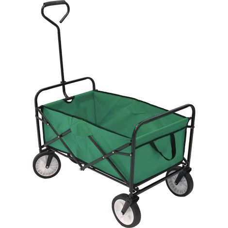 Oypla Green Heavy Duty Foldable Garden Festival Trolley Folding Cart (1/5)
