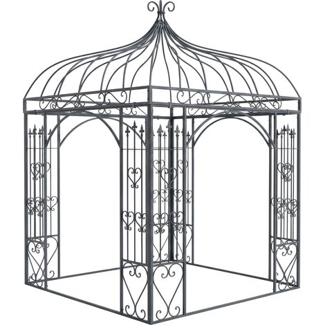 Gartenpavillon Manja anthrazit (1/5)