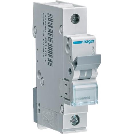 Interruptor autom谩tico de sobrecorriente 6 kA, monopolar, tipo B, 10 A - E+1MBN110E