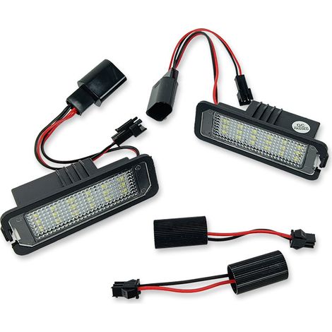 2 Stück LED-Kennzeichenbeleuchtung, passend für Volkswagen Golf
