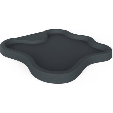 Piatto Doccia da Esterno Giardino in Polietilene HD Arkema Lake Grigio Antracite (1/5)