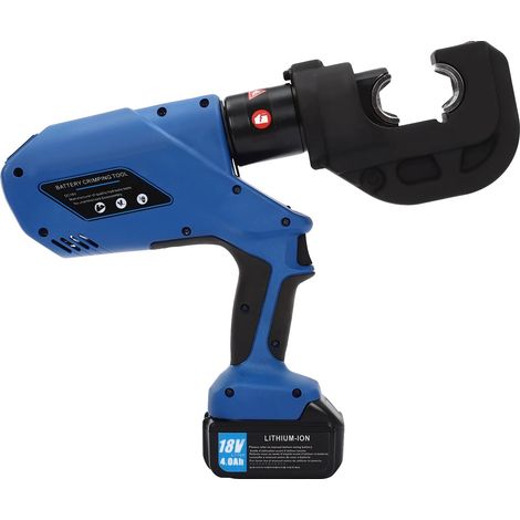 Pince à sertir hydraulique, haute force de sertissage, batterie rechargeable, Bleu (1/5)
