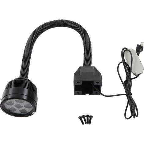 Lampe LED Flexible 6W 540LM Étanche pour Tour Industriel, Lumière de Travail avec Douille Américaine 100‑240V (1/5)