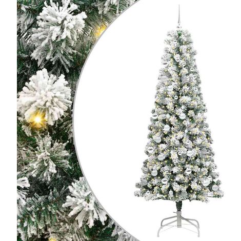 vidaXL Albero di Natale Artificiale con Rami Pieghevoli 210 cm (1/5)