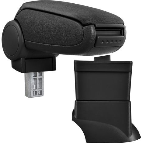 Reposabrazos central para Fiat 500 (fabricación a partir de 2007) con compartimento - tela - negro [pro.tec]
