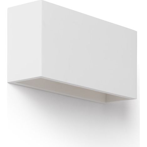 Aplique de Pared Yeso Ebin Square Blanco