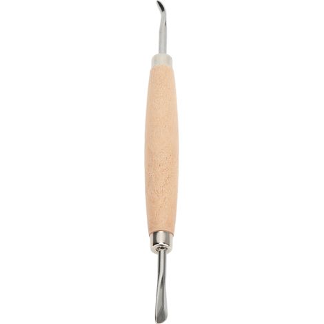 Herramientas para dar forma y esculpir cuero, mango de madera ligero, pulido/desbarbado para bricolaje.