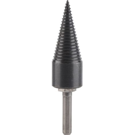 Broca hexagonal para partir madera, herramienta robusta para taladrar y partir troncos y leña. (1/5)
