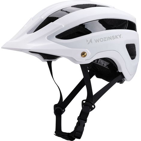 Casco da MTB con visiera removibile, leggero, 57-62 cm - bianco e nero (1/5)