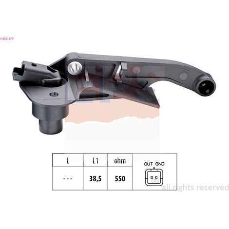 Capteur d'angle, vilebrequin EPS 1.953.177 CITROËN 138301 1920 5T 96 254 238 80