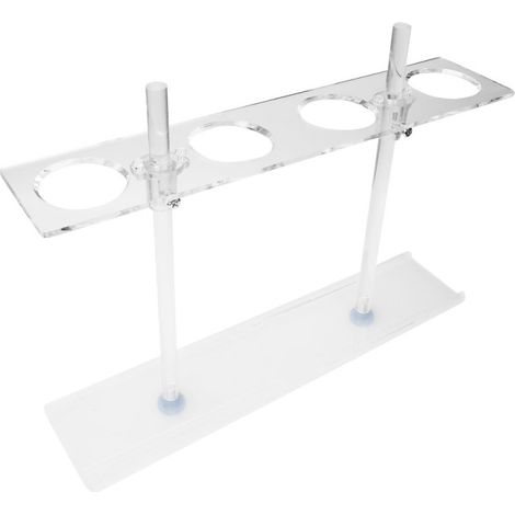 Support d'entonnoir en plexiglas à 4 trous, accessoire de laboratoire, porte-entonnoir à hauteur réglable (1/5)