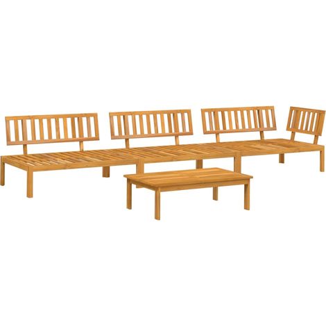 Maison Exclusive - Set de sofás de palets de jardín 4 pzas madera