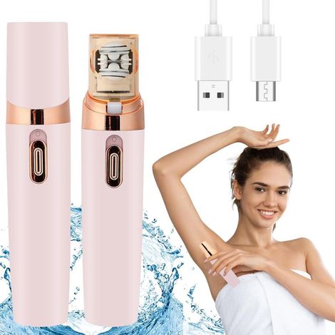 Mini épilateur facial rechargeable rose-Online Store (1/5)