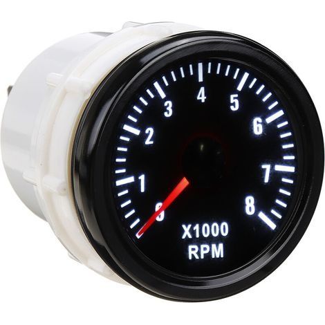 2" 52 mm 0-8000 U/min Drehzahlmesser für Benzinmotoren (1/2)