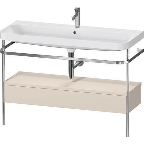 Duravit Happy D.2 Plus c-shaped Set mit Metallkonsole und (1/4)