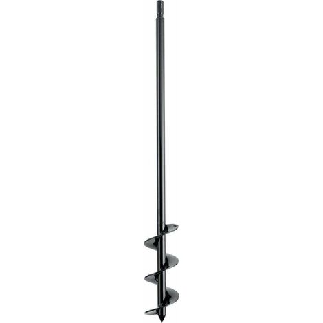 BRAVIX Tarière de jardin Tarière hexagonale antidérapante 4,6 x 37 cm