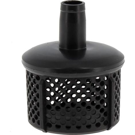 1 crépine pour pompe à eau, filtre d'aspiration en plastique, diamètre 100 mm, hauteur 117 mm, pour pompes 25 mm (1 pouce), usage jardin et collecte d'eau