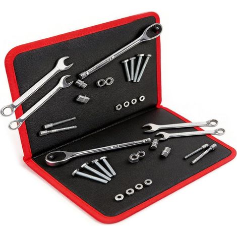 Support à outils flexible et tapis de rangement portable pour vis, clés, équipements, mécaniciens, plateau pliable en caoutchouc (1/5)