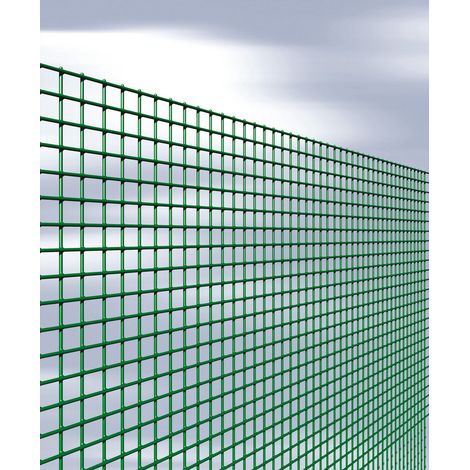 1ROTOLO RETE QUADRAPLASTIFICATA ELETTROSALDATA PLASTICATA 12X12 H.120 ML.25 (1/2)
