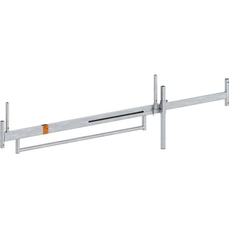 Layher Fahrbalken 3,2m mit 2 Rohrverbindern verstellbar (1/3)