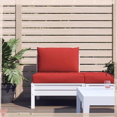 361760 Coussins de palette lot de 2 rouge tissu oxford (1/5)