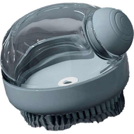 Brosse de douche pour chien, brosse de massage et de nettoyage pour le bain, grise (1/5)