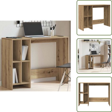 vidaXL Schreibtisch Artisan-Eiche 102,5x35x75 cm Holzwerkstoff (1/5)