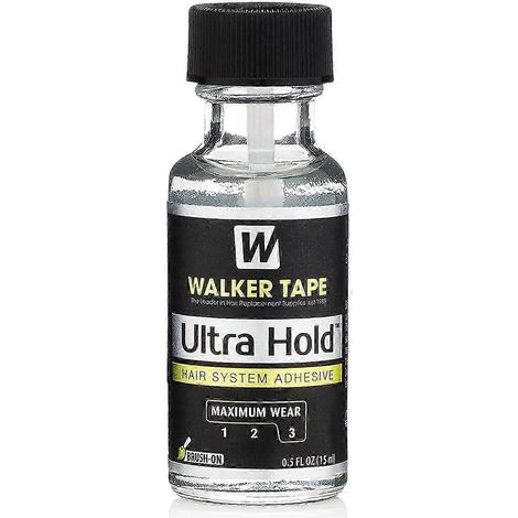 Colle pour perruques et patchs capillaires ultra-résistants et imperméables, avec pinceau, format voyage 15 ml (1/5)