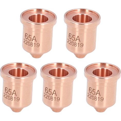 5pcs Plasma Electrode Tip laiton 220819 Ensemble pour PMX 65 85 105 65A (1/5)