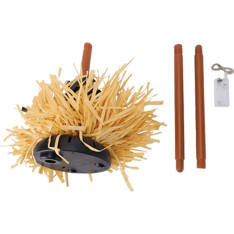 Balai de sorcière flottant animé de 49 pouces, activation tactile et sonore, éclairage automatique pour affichage de vacances, décoration de la maison (1/5)