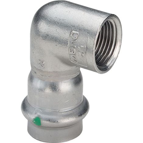 Viega Sanpress Inox Angle 437046 28mmxRp 1, 90 degrés, acier inoxydable, SC-Contur