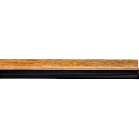 WOLFPACK LINEA PROFESIONAL burlete puerta pvc roble con goma 1 metro (1/2)