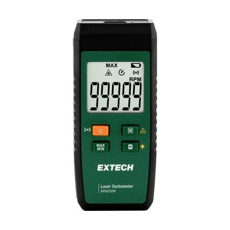 Extech RPM250W Tacómetro láser negro con Bluetooth