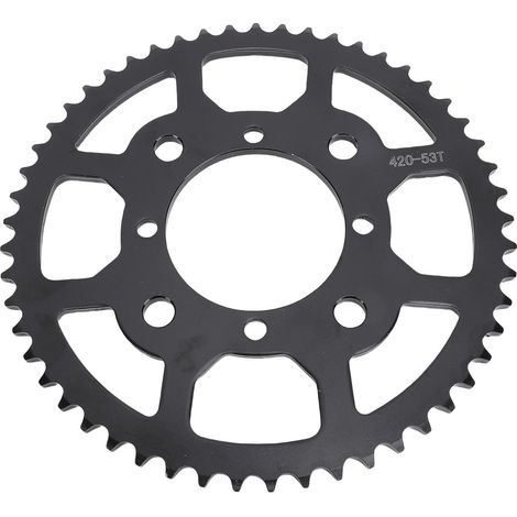 Pignon Arrière 53T 420 pour Pit Bikes Hors Route - Construction en Alliage d'acier Robuste avec des Performances Optimales pour Motos de 50 à 160 Ml - Remplacement Idéal SSR, CRF50, TAOTAO, (1/5)