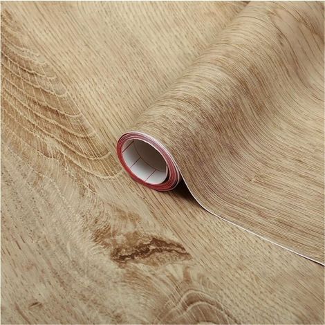 papier adhésif pour meuble effet bois Ruban Chêne - film autocollant décoratif rouleau vinyle - pour cuisine, porte, table - décoration revêtement peint stickers collant - 60 cm x 5 m (1/5)